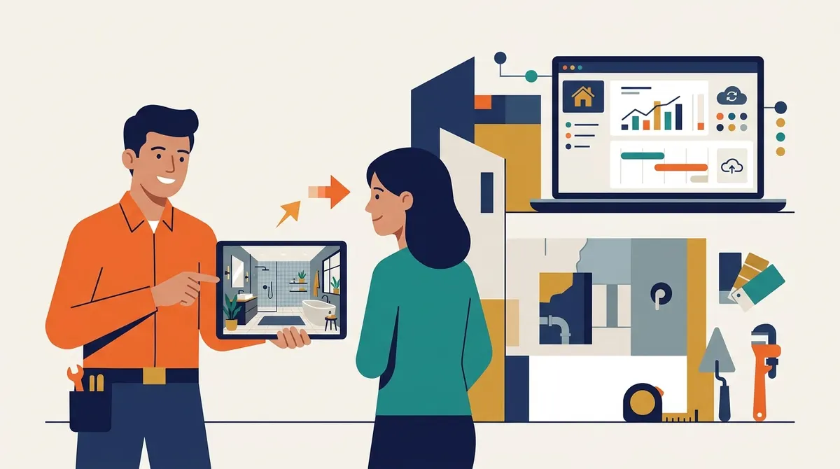 AI design visualization: selling the finished bathroom before demo day