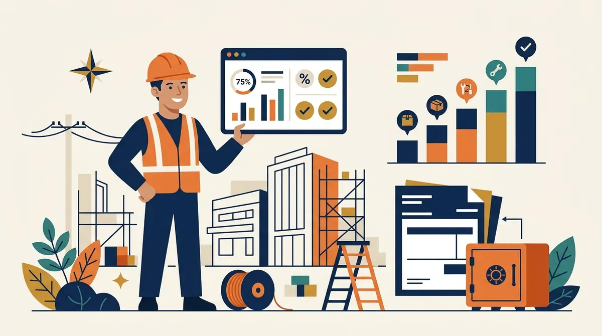 Commercial electrical work: progress billing and retainage