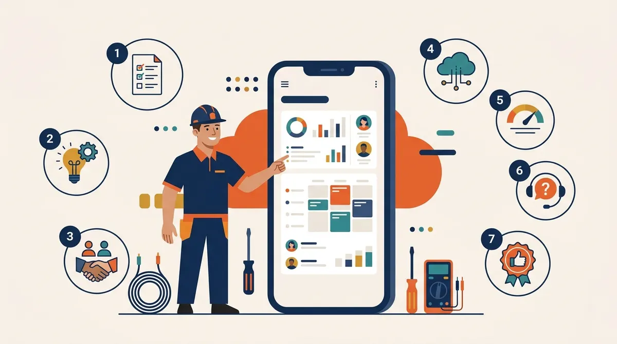 How to evaluate electrician scheduling software: 7 steps