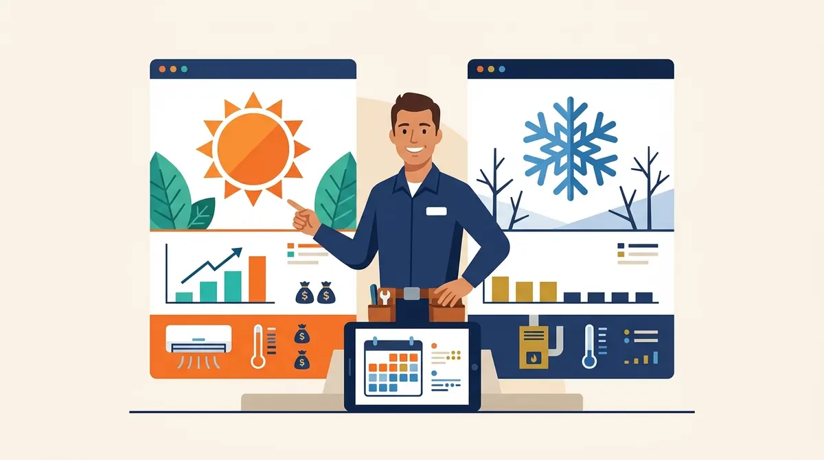 Why HVAC marketing is a seasonality problem first