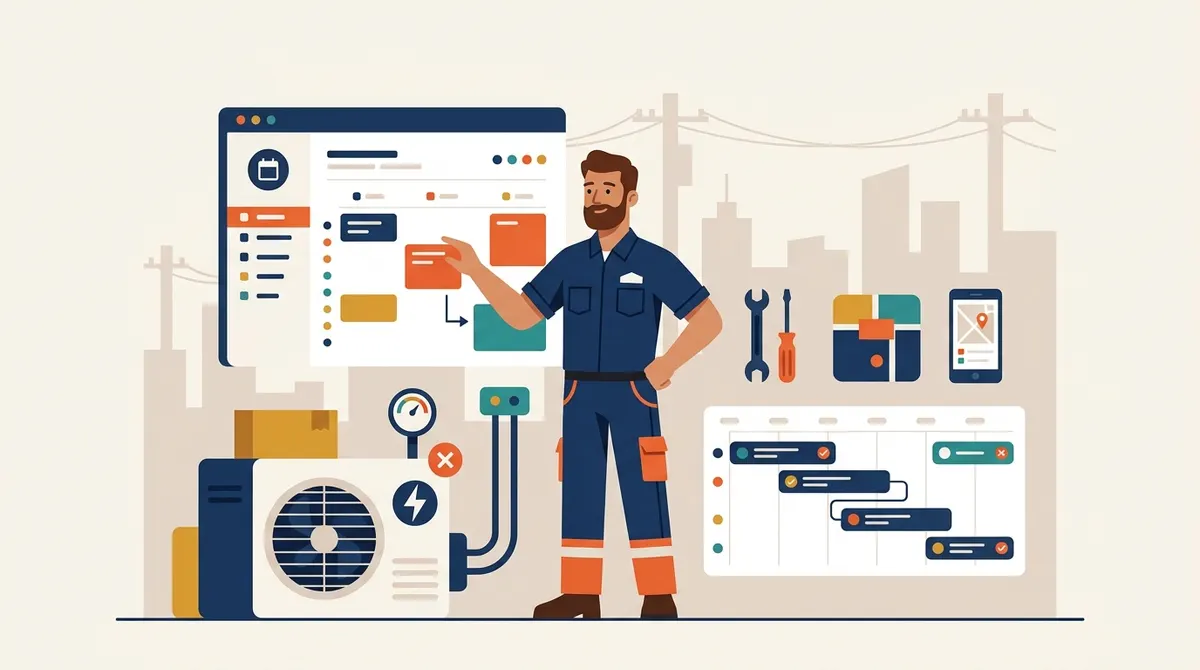 Why HVAC scheduling breaks differently than other trades