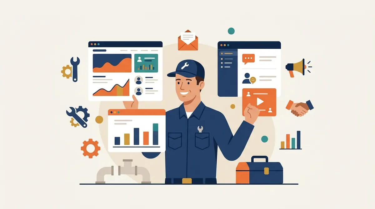 The plumbing marketing stack at a glance