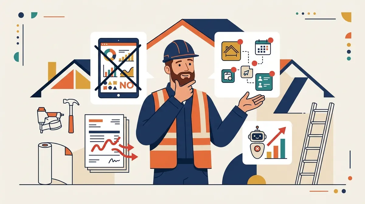 Common mistakes roofing contractors make with AI