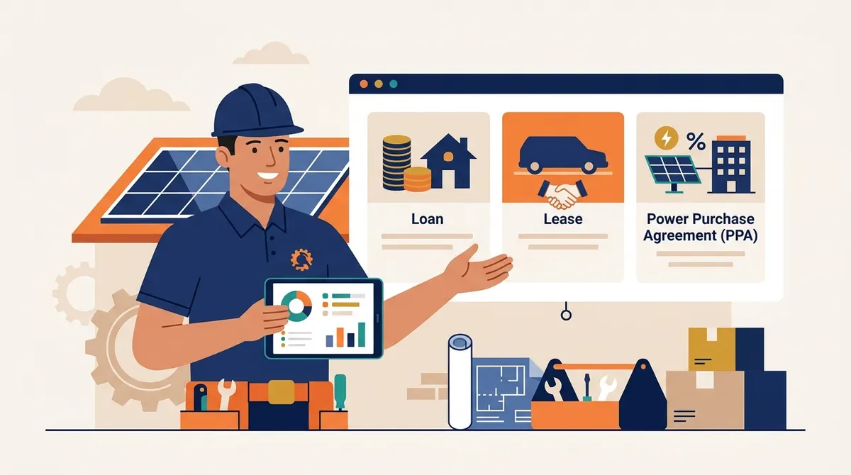 Loan, lease, or PPA: how to frame the three options now