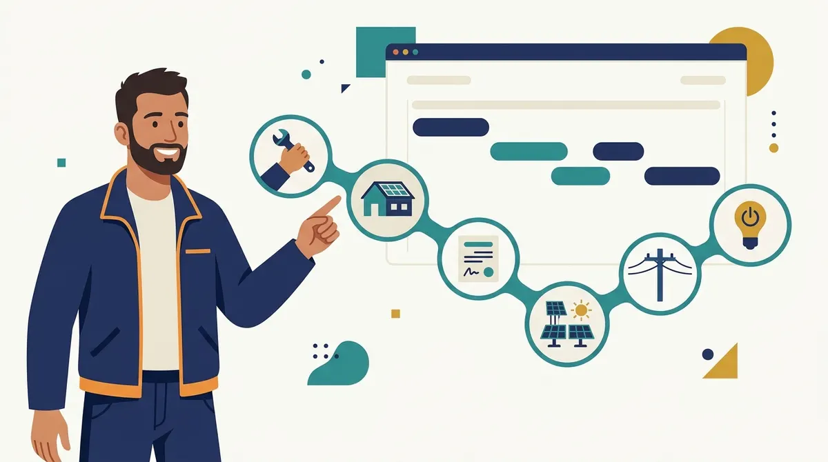 The milestone chain your schedule has to track