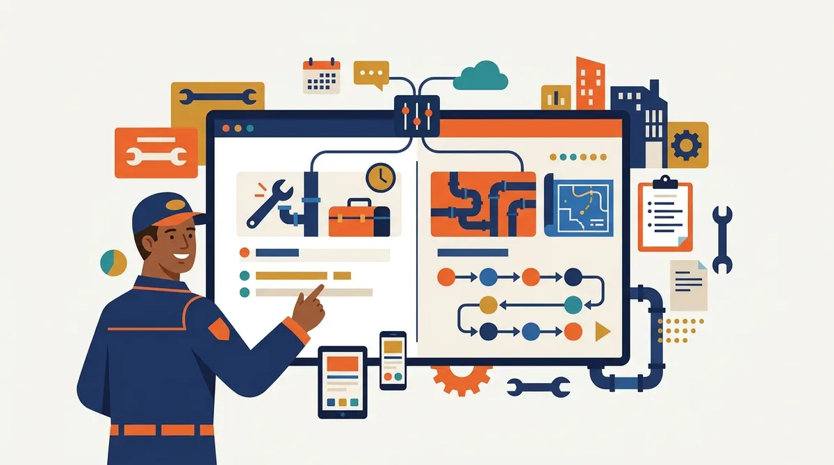 Small-ticket service vs repipe projects: two workflows, one platform
