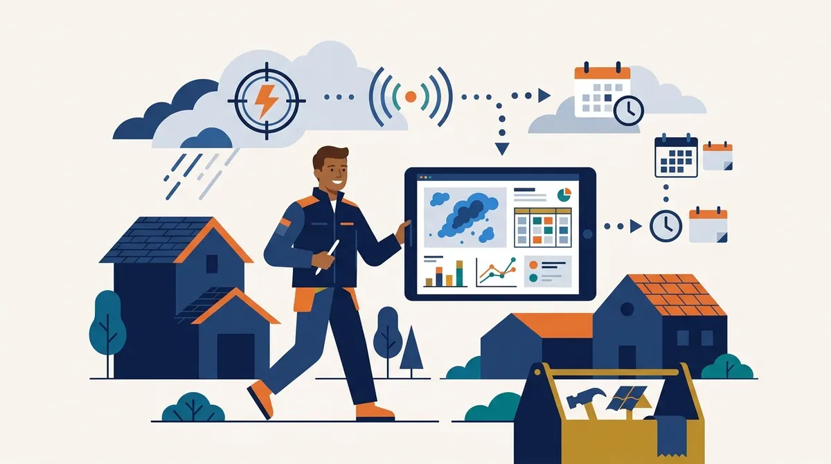Canvassing and storm targeting: turning weather data into appointments