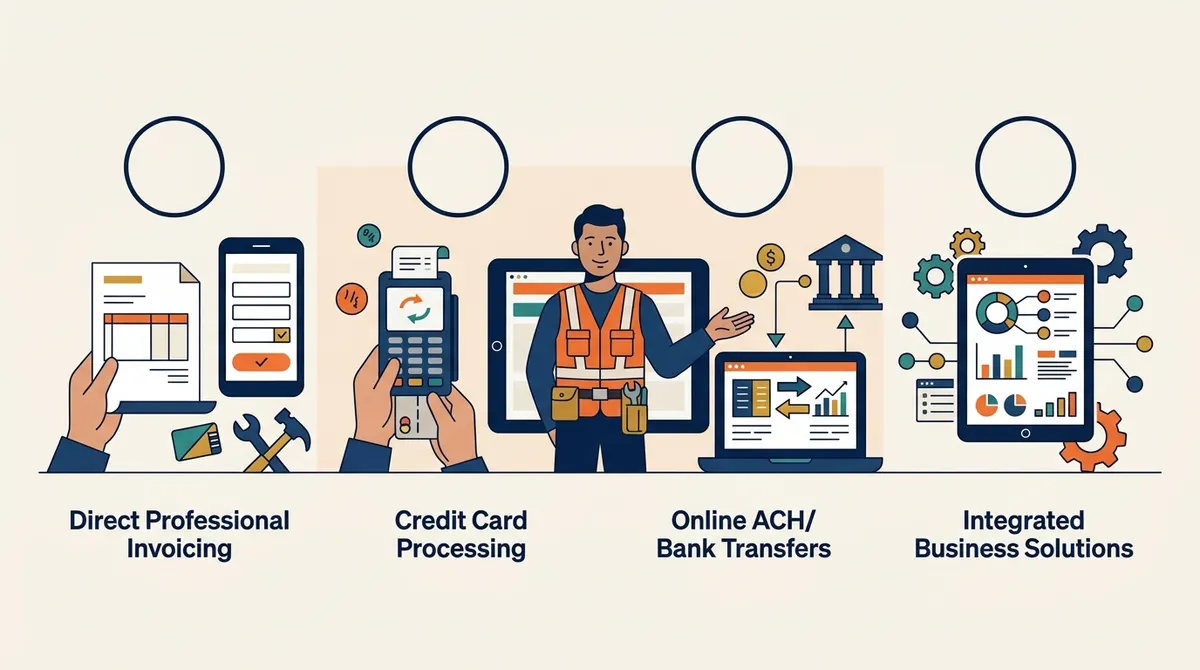 The four types of invoicing and payment tools