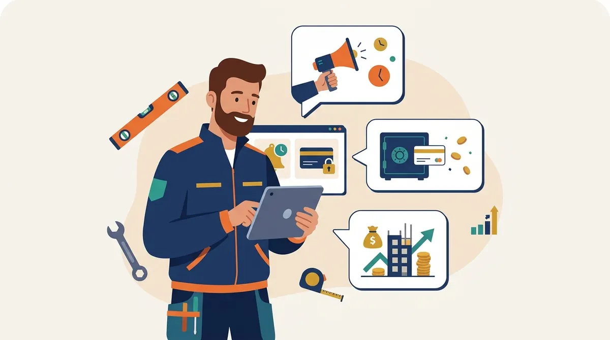 Getting paid faster: reminders, card-on-file, and financing